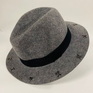 NWT Wool Fedora with Studded Detailing